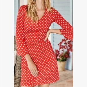 Boden Red Pop Star Scarlett Jersey Dress, Size 2